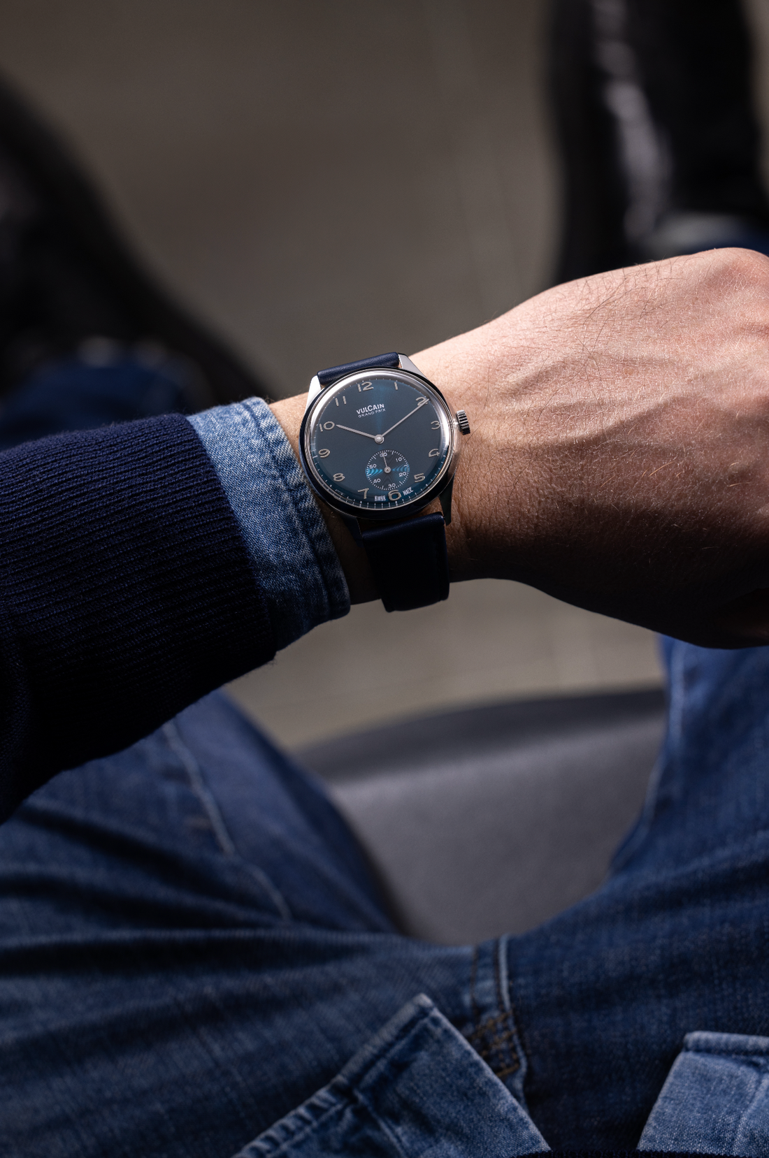 Vulcain Grand Prix (39mm) Blue 690175A30