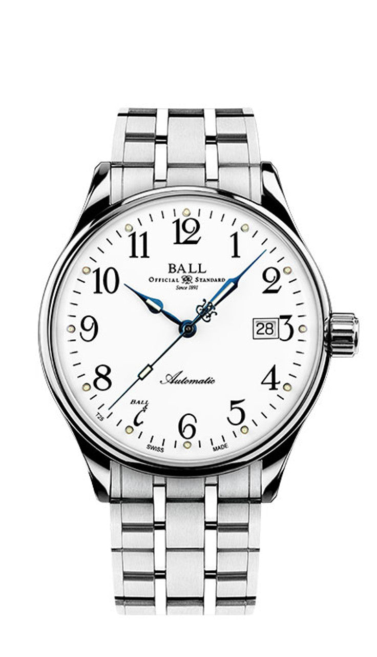 BALL Trainmaster Standard Time 135 Anniversary (40mm) NM3288D-LL1CJ-WH