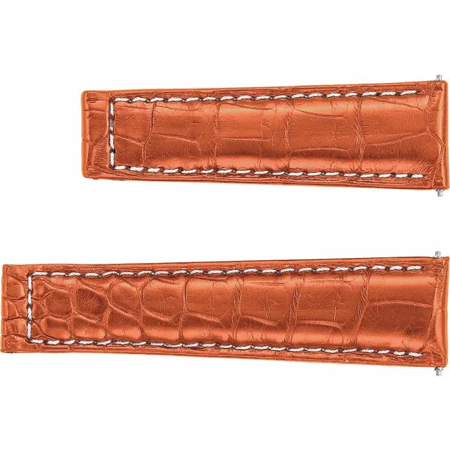 20mm Honey Alligator Leather Watch Strap - Rolex Daytona  Replacement