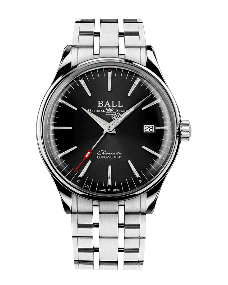 BALL Trainmaster Manufacture 80 Hours (40mm) NM3280D-S1CJ-BK