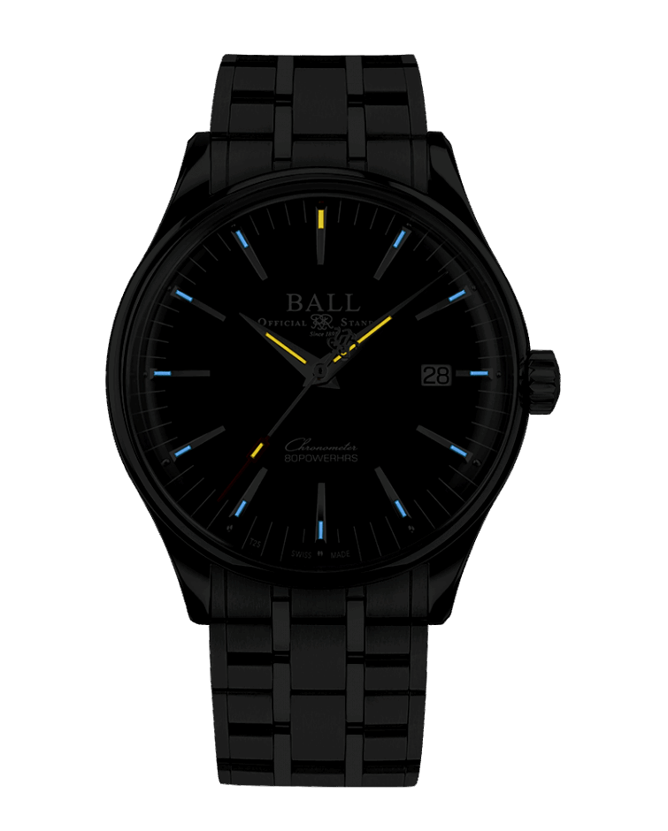 BALL Trainmaster Manufacture 80 Hours (40mm) NM3280D-S1CJ-BK