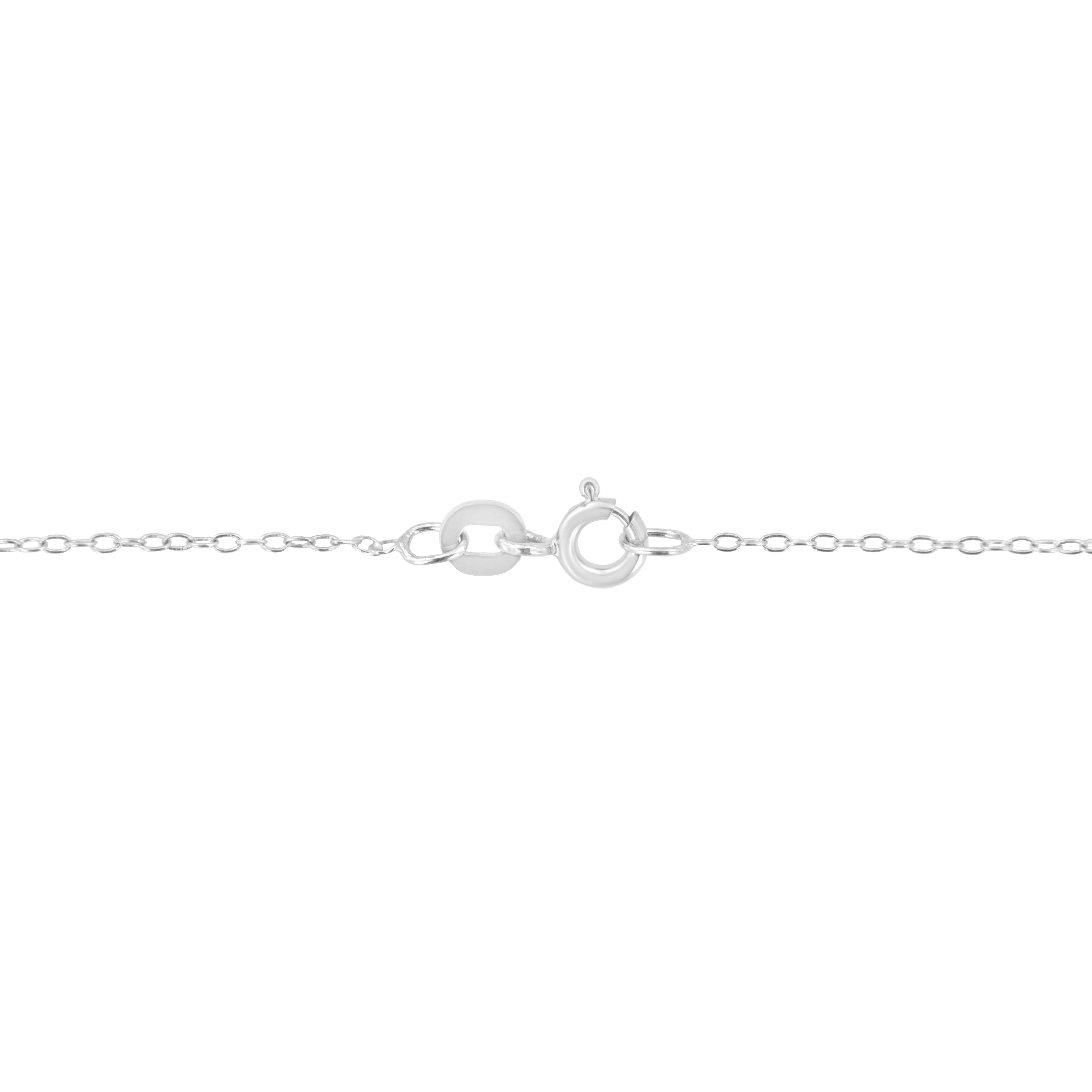 14K White Gold 1/5 Cttw Emerald Shape Solitaire Diamond 18" Pendant Necklace (G-H Color, VS2-SI1 Clarity)