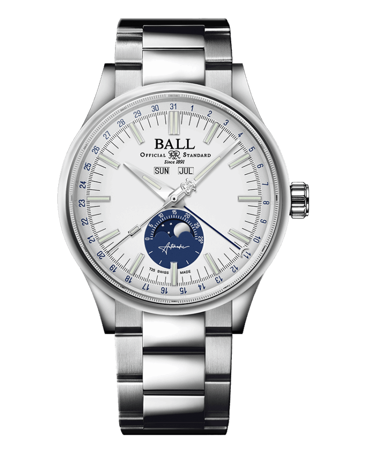 BALL Engineer II Moon Calendar (40mm) White NM3016C-S1J