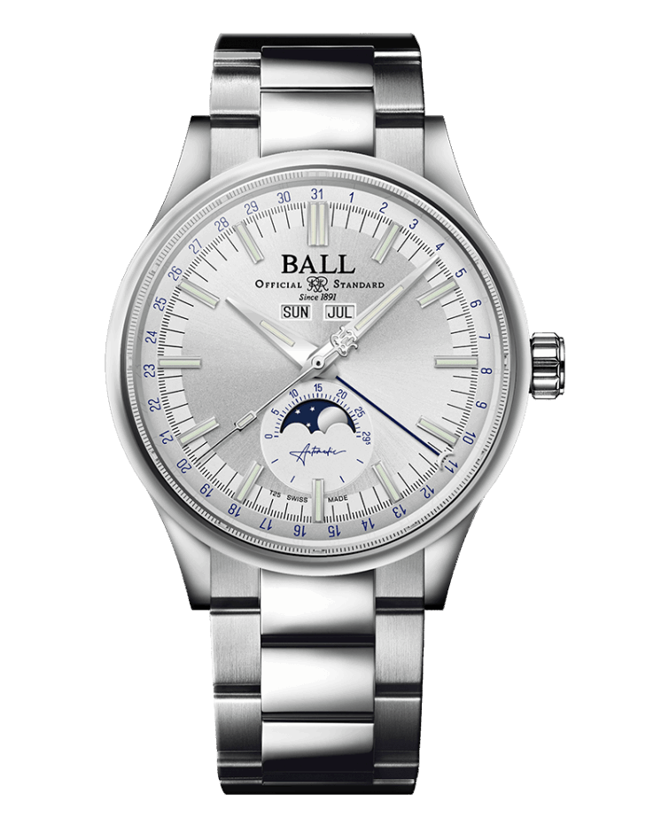 BALL Engineer II Moon Calendar (40mm) Silver NM3016C-S1J-SL