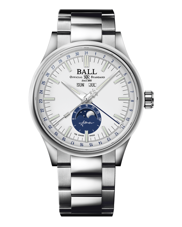 BALL Engineer II Moon Calendar (40mm) NM3016C-S1J-WH