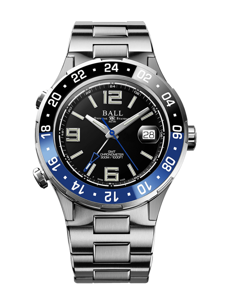 BALL Roadmaster Pilot GMT (40mm) DG3038A-S4C-WH