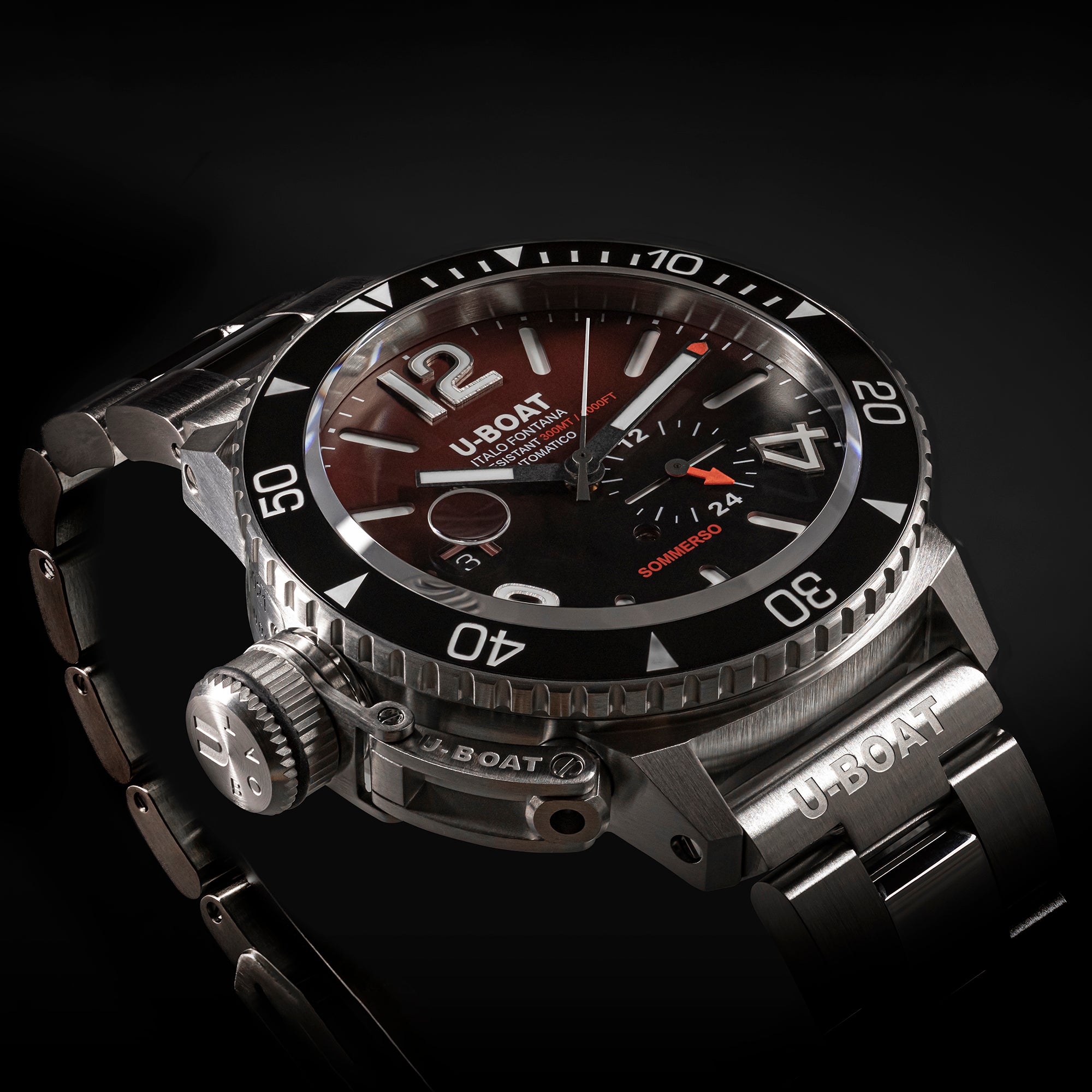 U-BOAT SOMMERSO CERAMIC BORDEAUX/MT (46mm) REF. 9521/MT