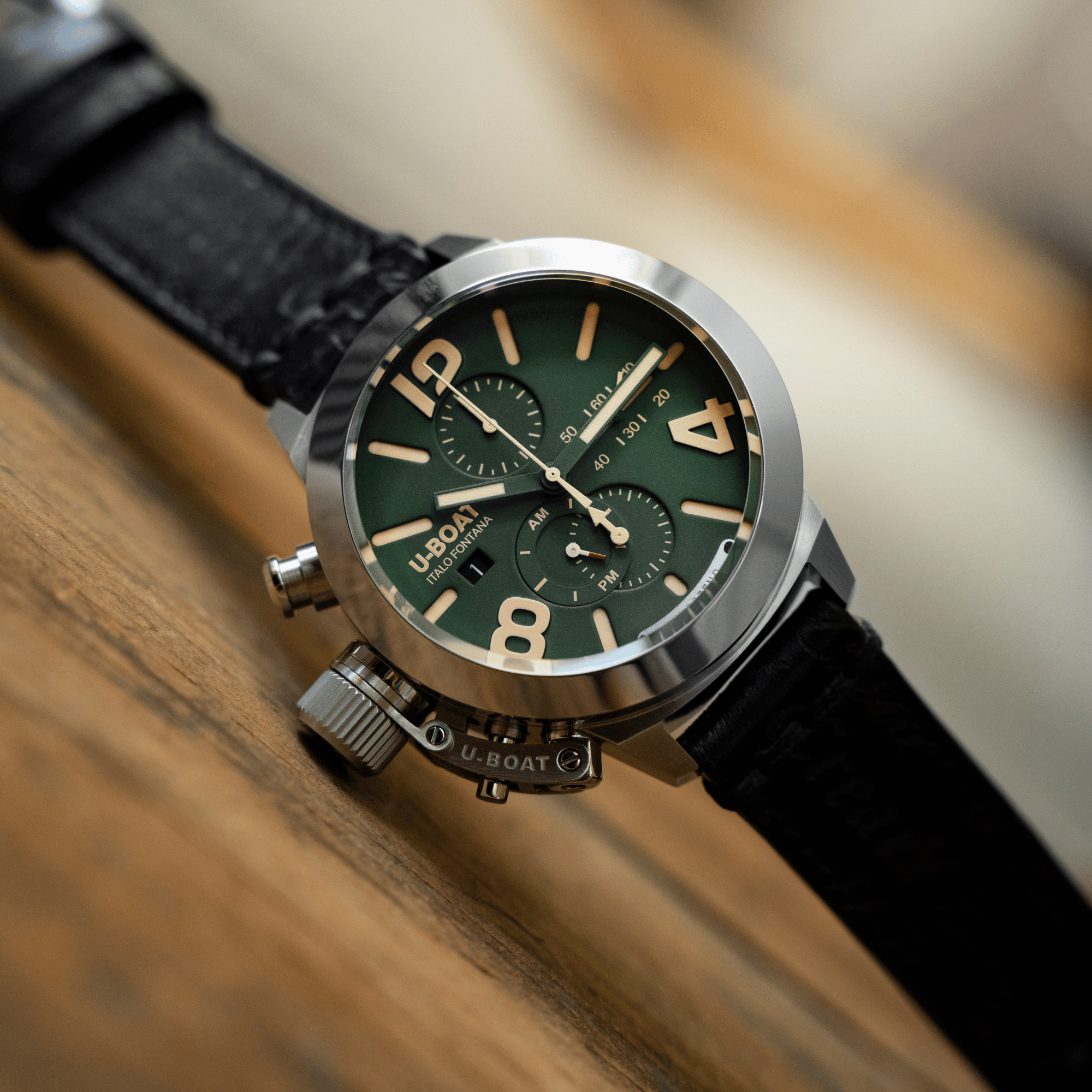 U-BOAT CLASSICO TUNGSTENO CAS GREEN  (45mm) REF. 9581