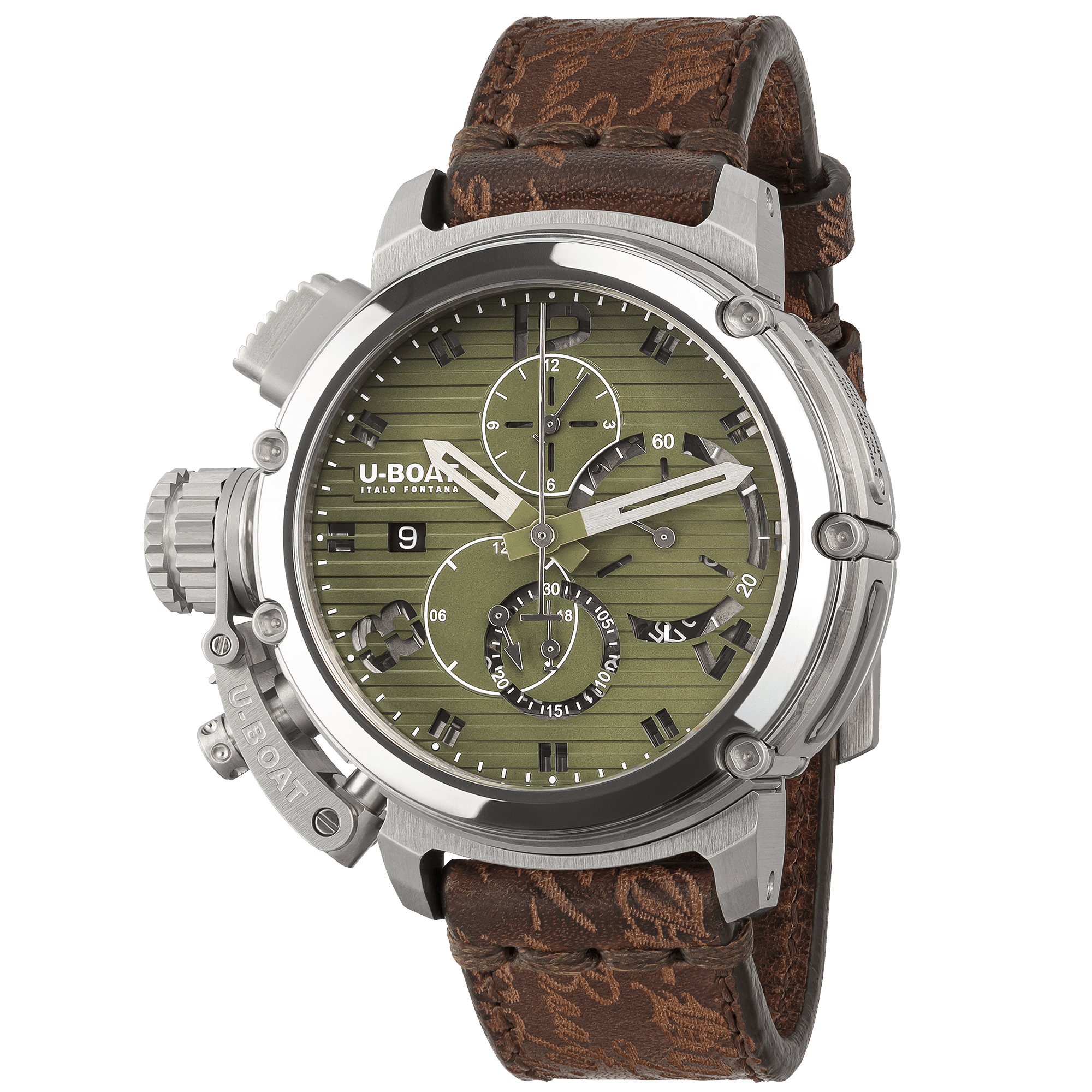 U-BOAT CHIMERA CHRONO SS VERDE  (46mm) REF. 9591