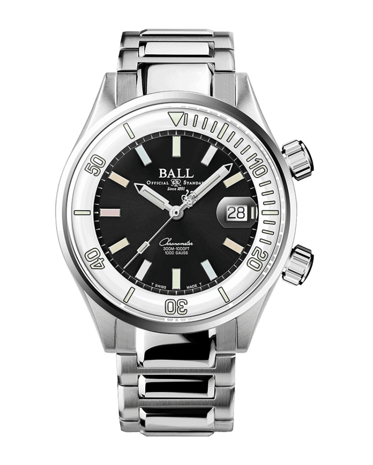 BALL Engineer Master II Diver Chronometer Black & White DM2280A