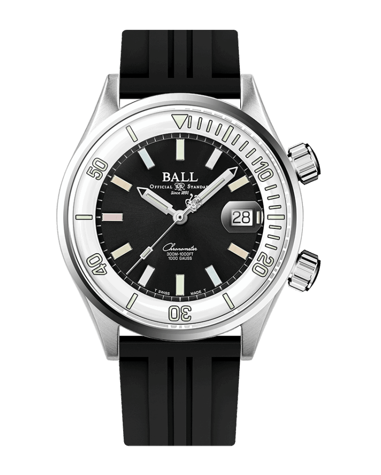 BALL Engineer Master II Diver Chronometer Black & White DM2280A