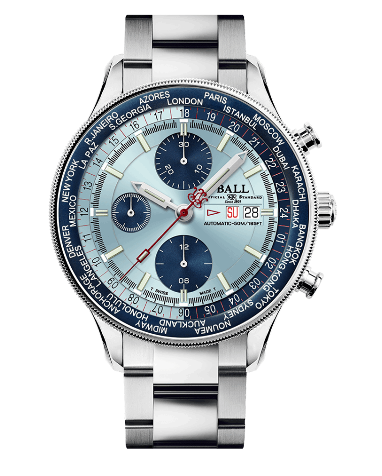 BALL Engineer II Navigator World Time Chronograph (44mm) CM3388D-S1-SLBK