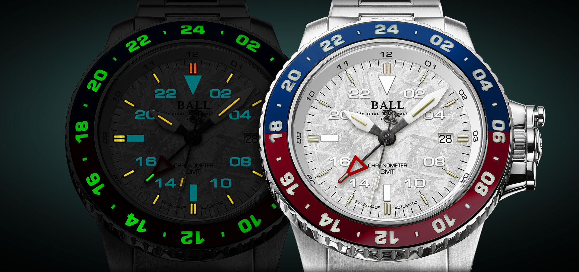 メル59729 BALL Engineer Hydrocarbon AeroGMT II Meteorite (40 mm) DG2118C-S20C-MS