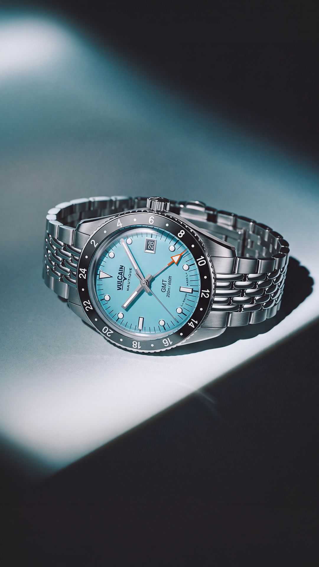 Vulcain Skindiver Nautical GMT Light Blue (38mm)  680174BM7