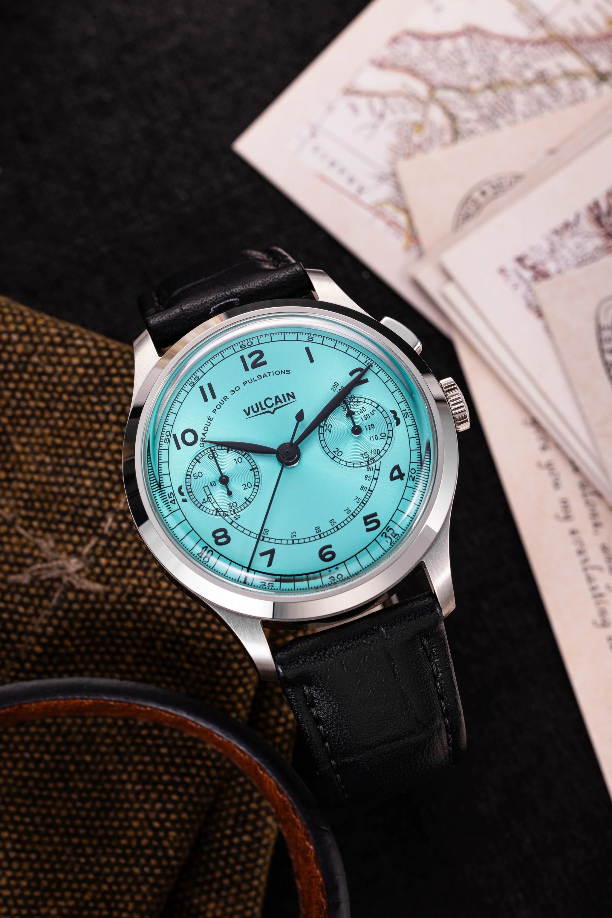 Vulcain Monopusher Heritage Turquoise (39mm) 650167A38