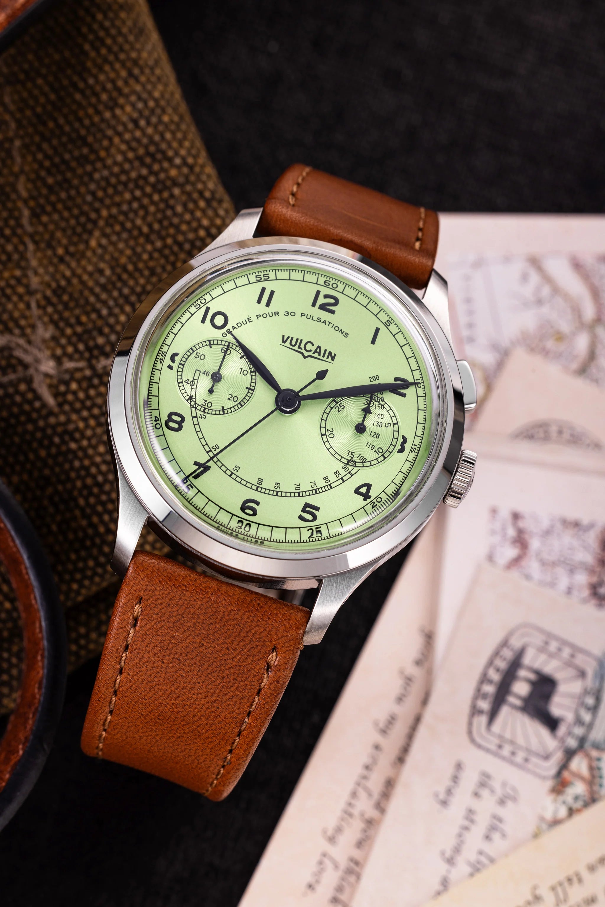 Vulcain Monopusher Heritage Green (39mm) 650167A98