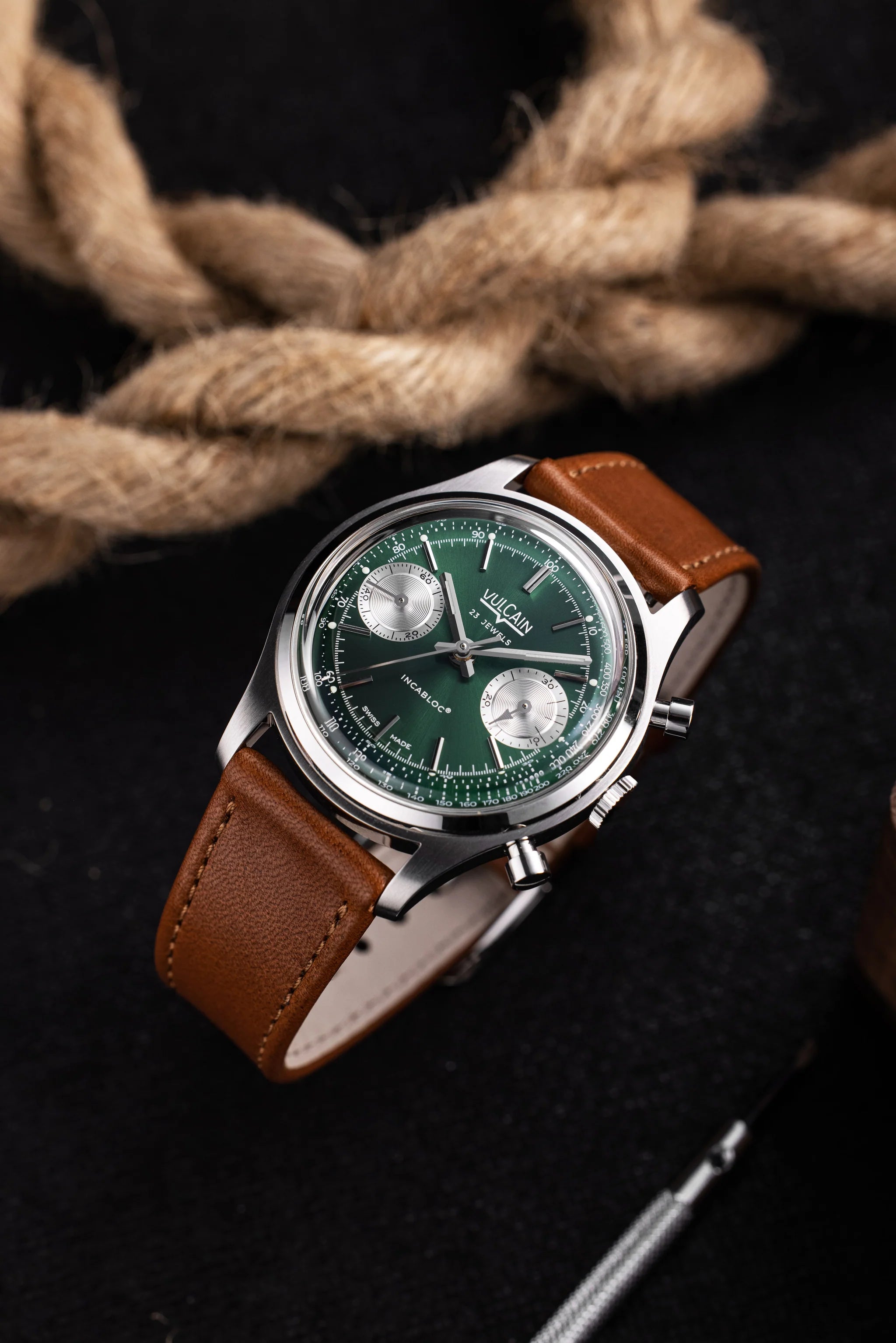 Vulcain Chronograph 1970's Green (38mm) 640109A90