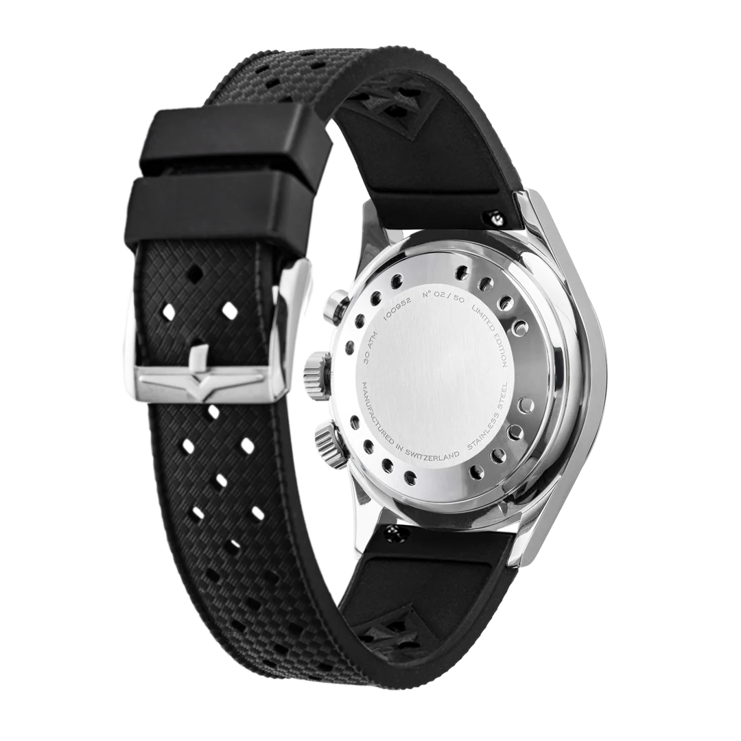 Vulcain Nautical Black White Luminova
