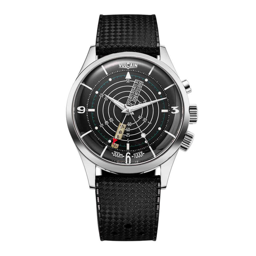 Vulcain Nautical Black White Luminova
