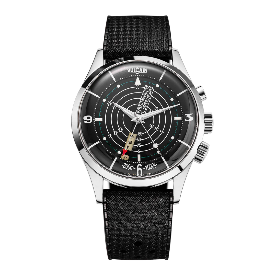 Vulcain Nautical Black White Luminova
