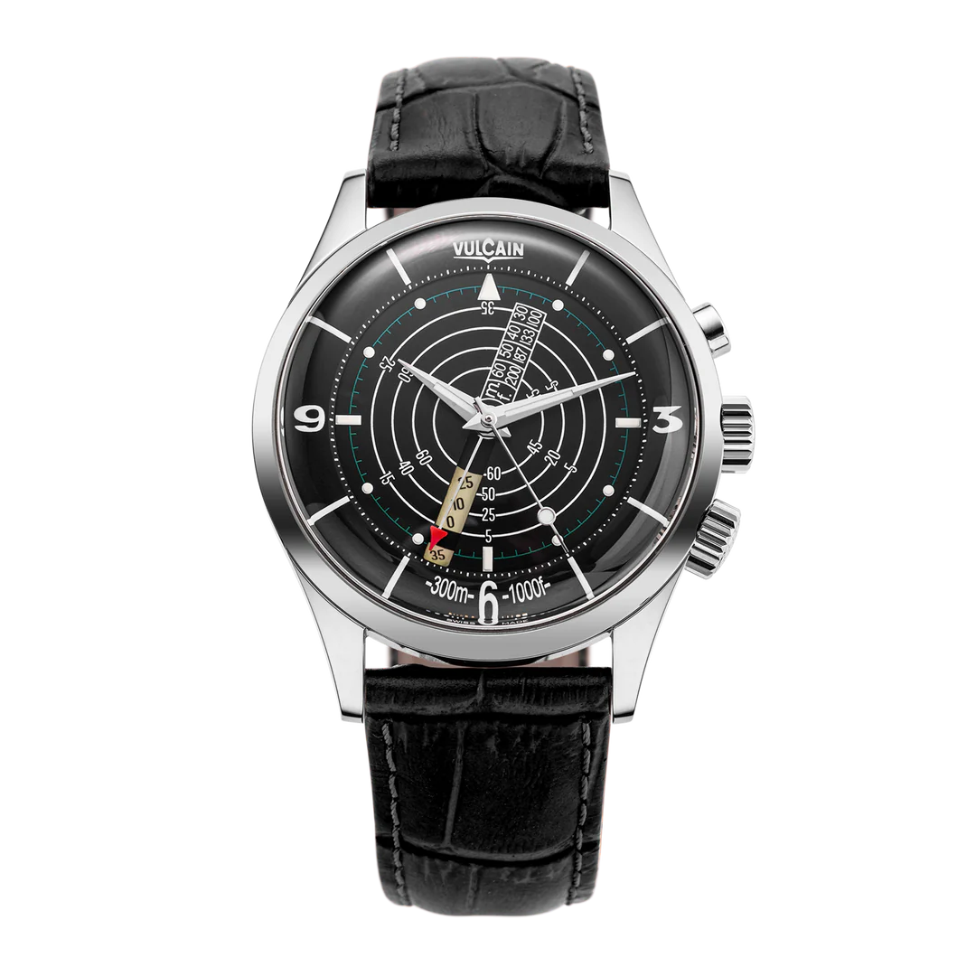 Vulcain Nautical Black White Luminova