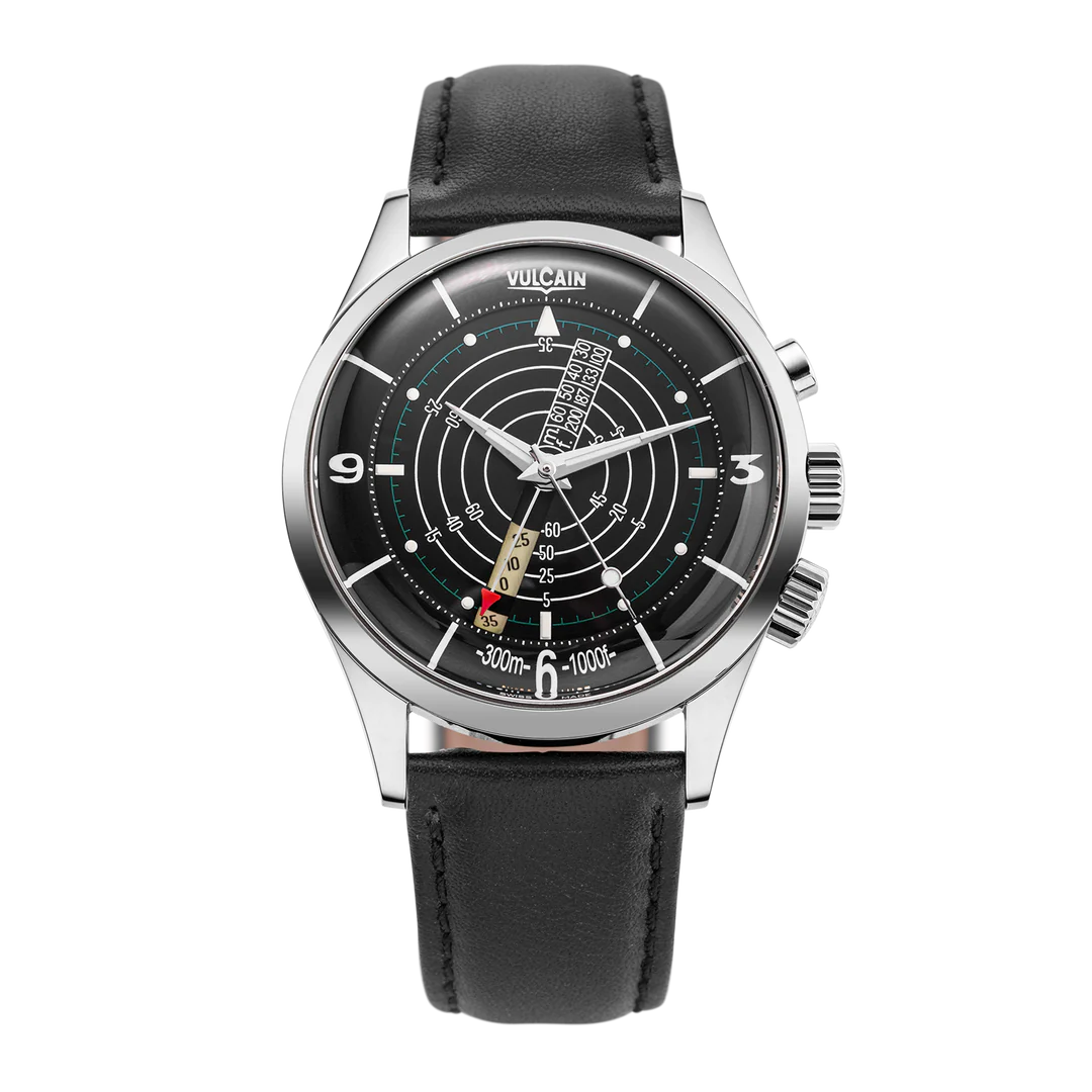 Vulcain Nautical Black White Luminova