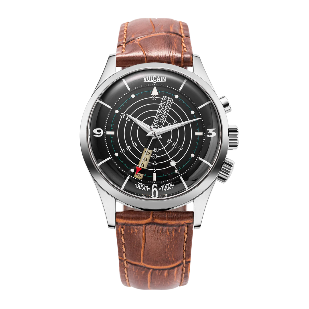 Vulcain Nautical Black White Luminova