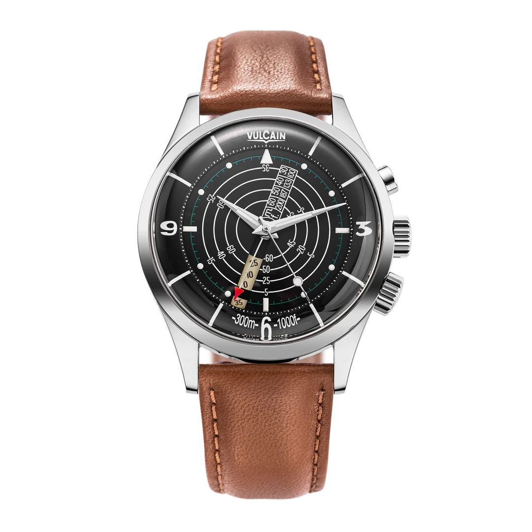 Vulcain Nautical Black White Luminova