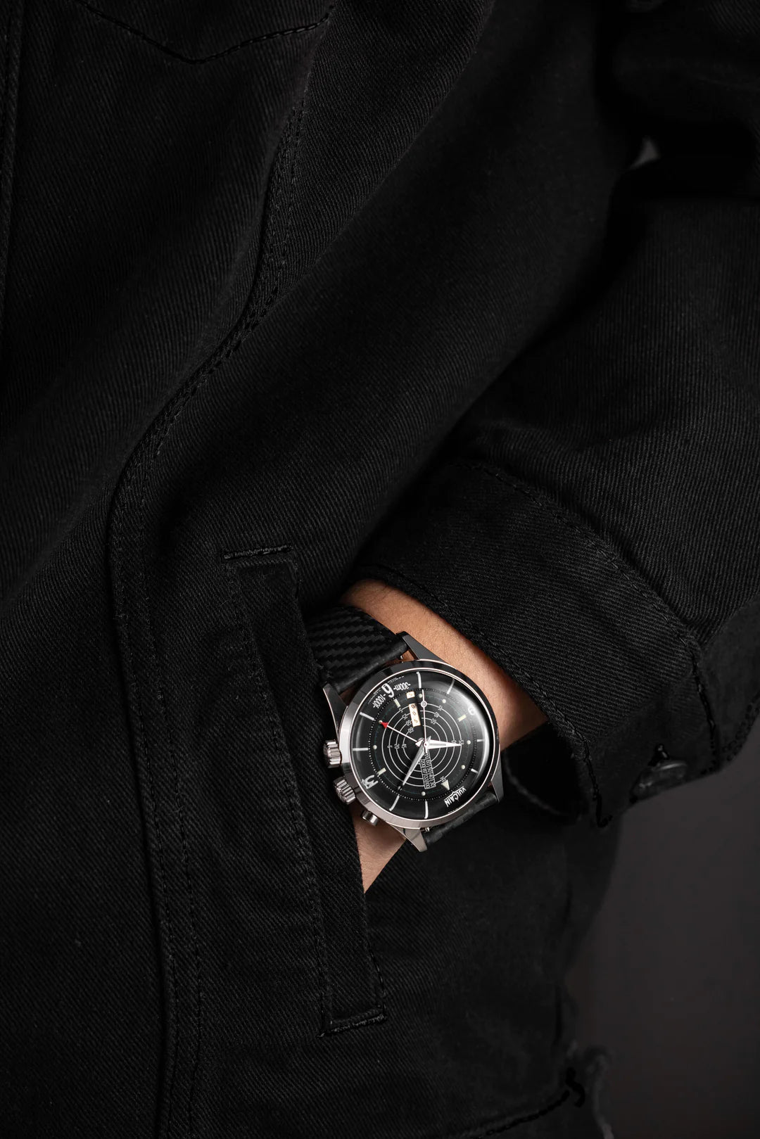 Vulcain Nautical Black White Luminova