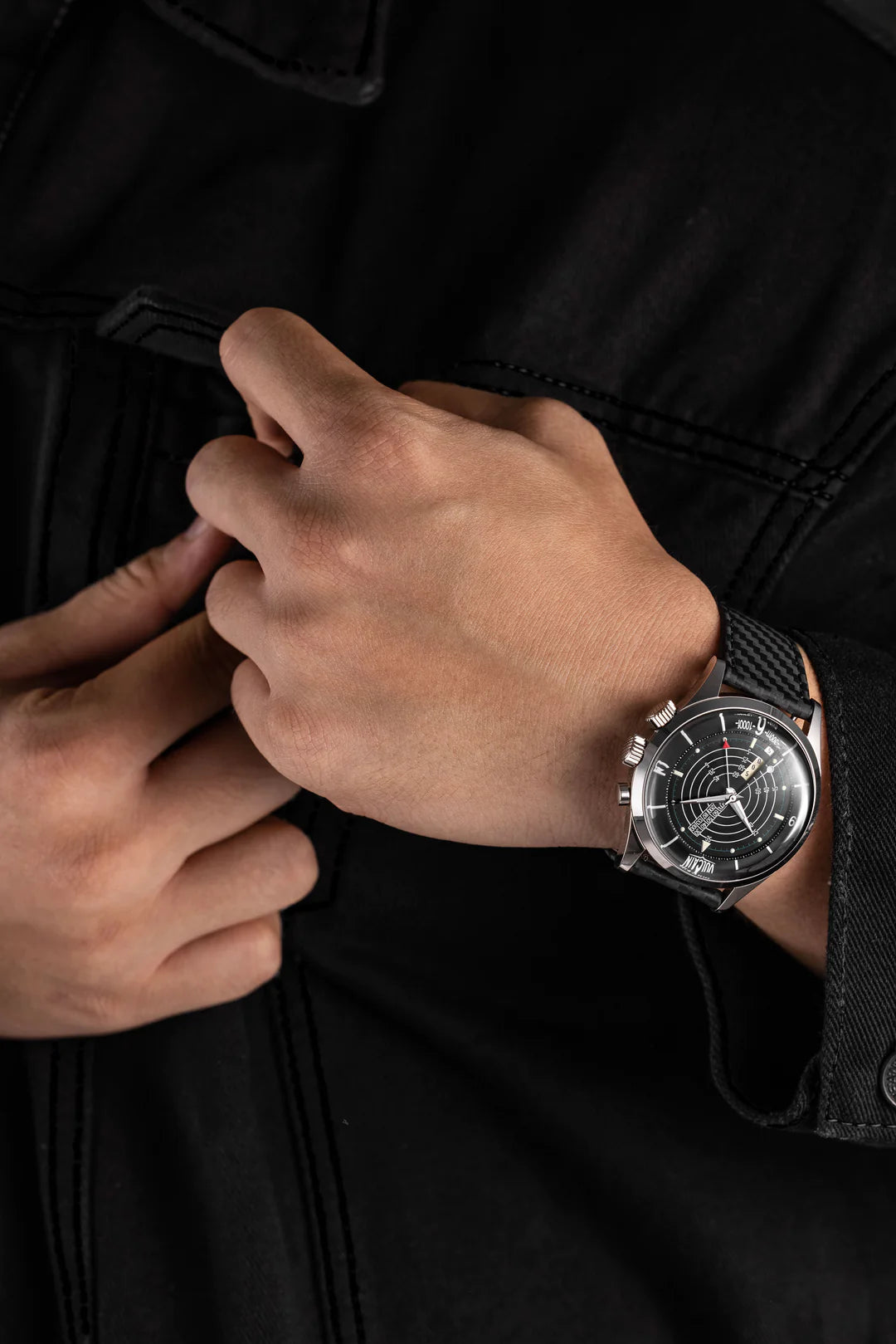 Vulcain Nautical Black White Luminova