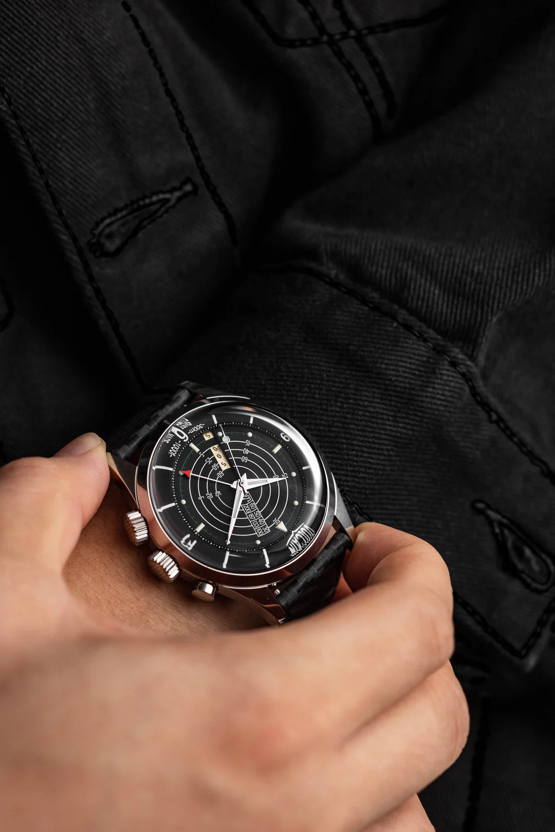 Vulcain Nautical Black White Luminova