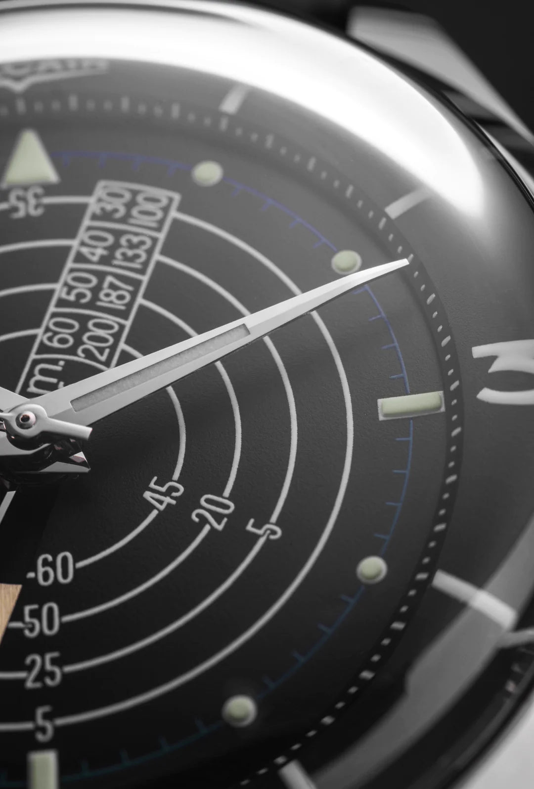 Vulcain Nautical Black White Luminova