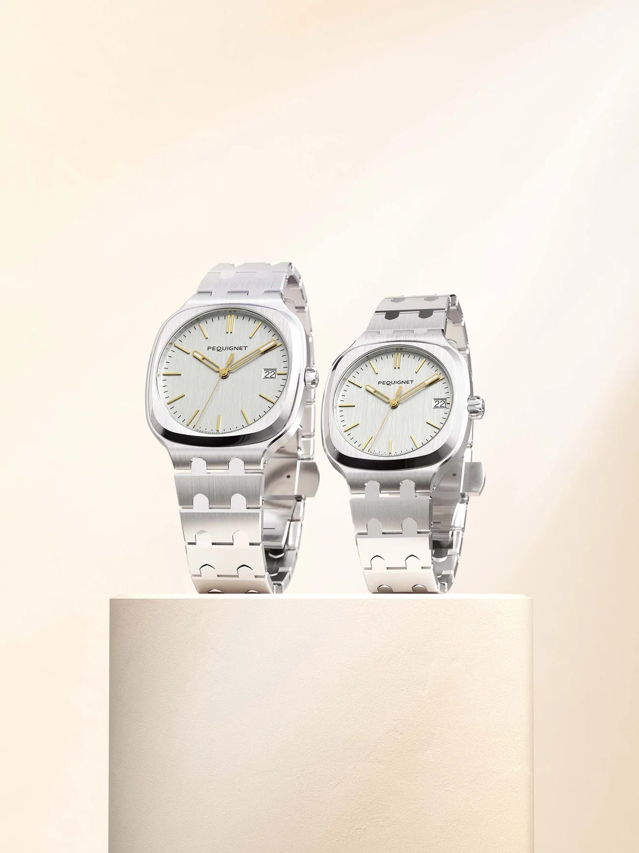 Pequignet Concorde Silver w/ Gold  (40mm) 9040333