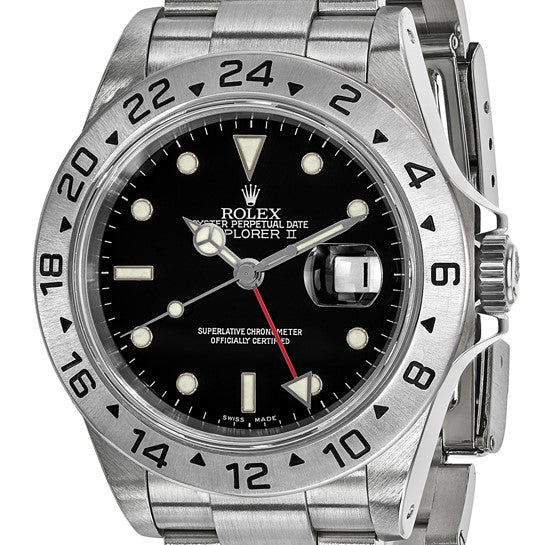 Rolex Oyster Perpetual Explorer II Black Dial 40mm Pre Owned 16570