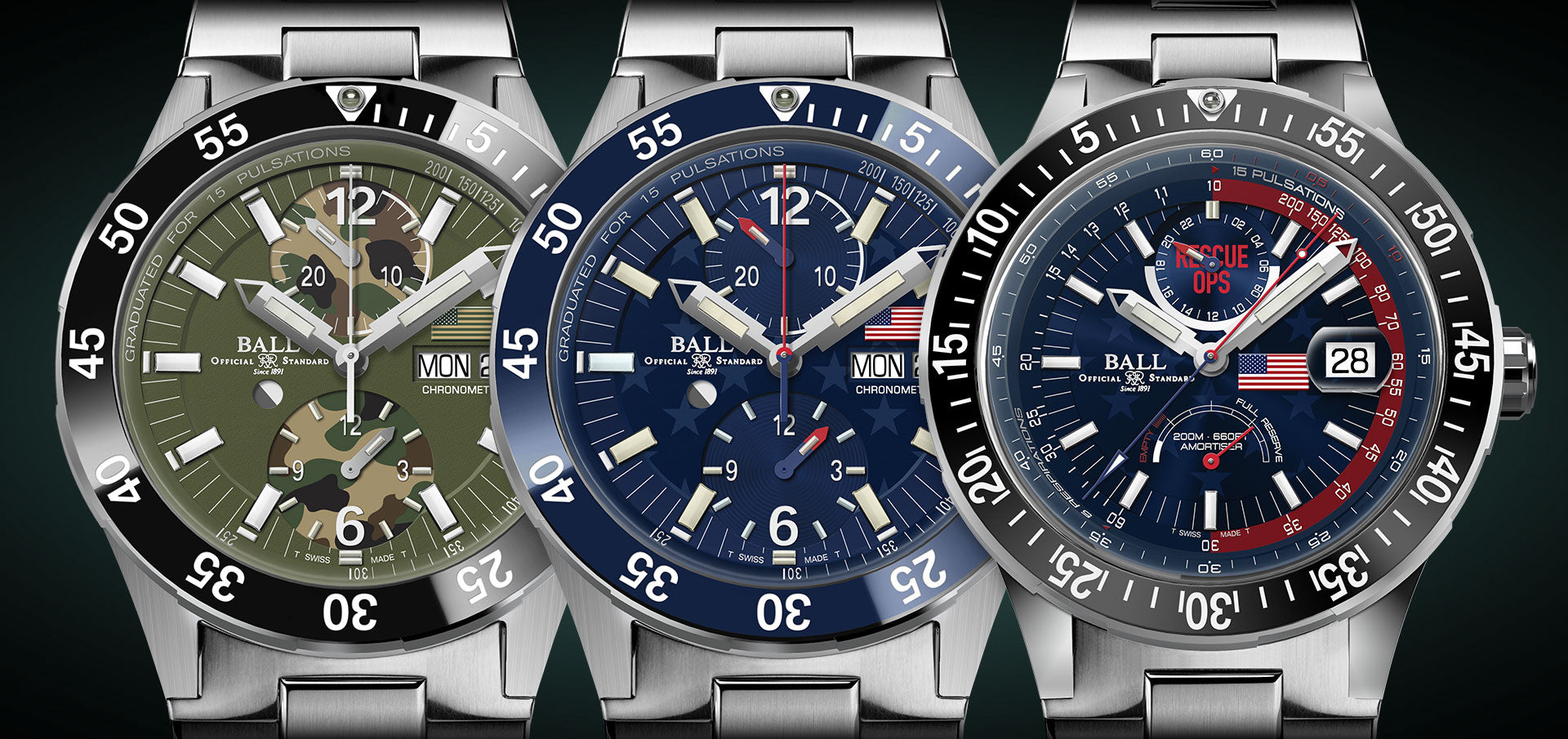 BALL Roadmaster CSAR Chronograph (42mm) DC3030C-S4C-GR