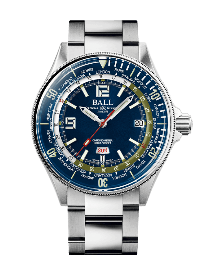 BALL Engineer Master II Diver Worldtime (42mm)  DG2232A-SC-BE