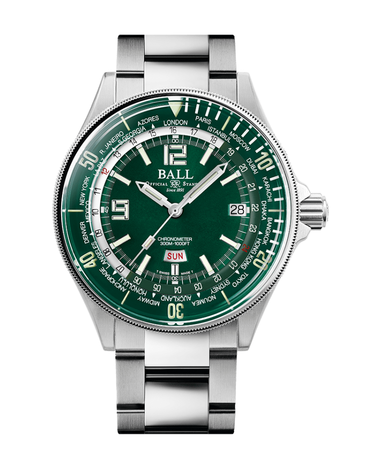 BALL Engineer Master II Diver Worldtime (42mm)  DG2232A-SC-GR