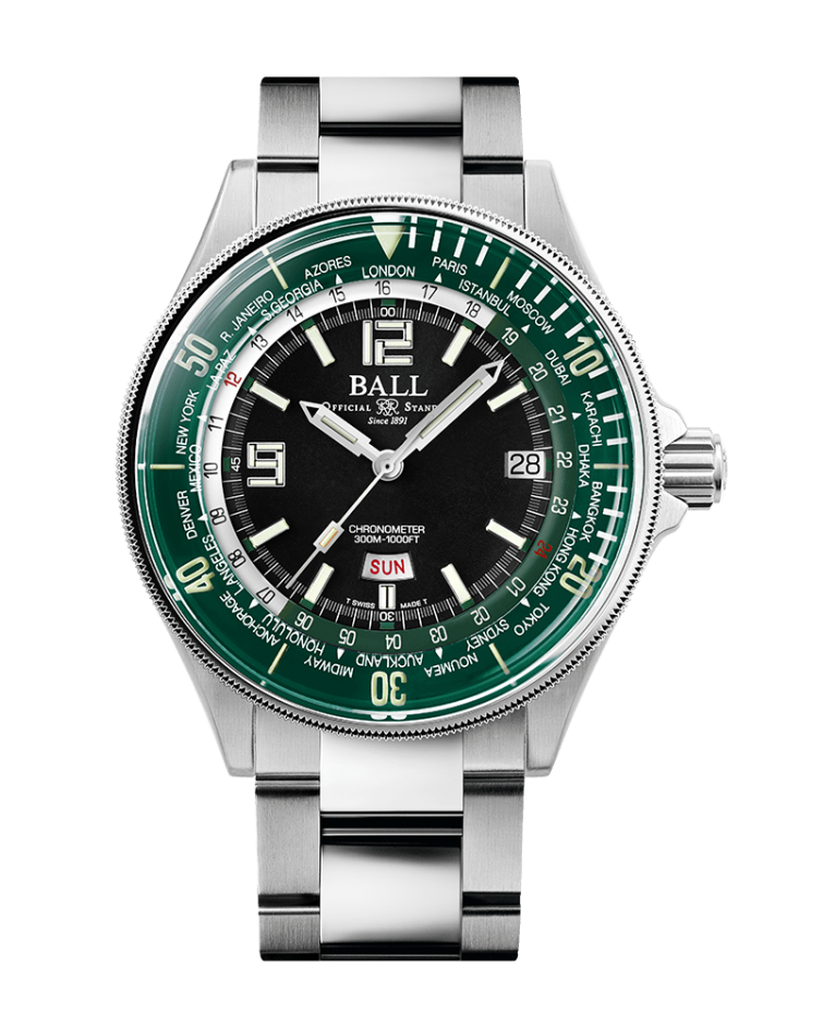 BALL Engineer Master II Diver Worldtime (42mm)  DG2232A-SC-GRBK