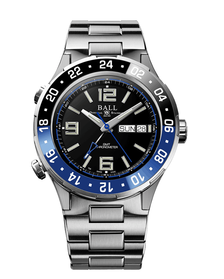 BALL Roadmaster Marine GMT (40mm) DG3030B-S1CJ-BK