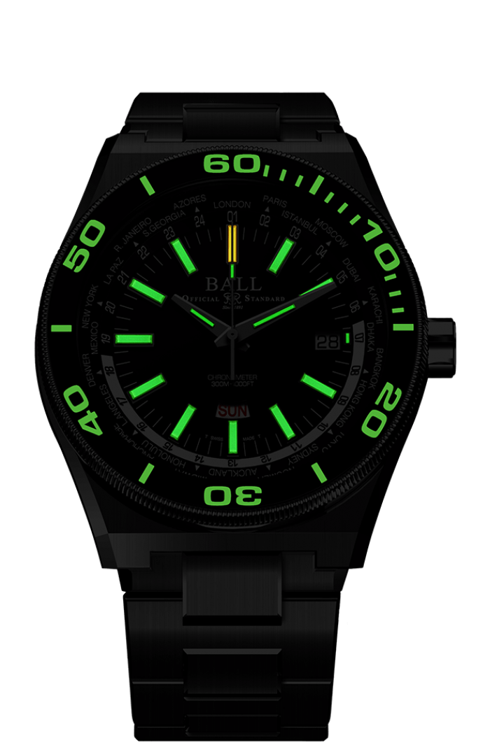 BALL Roadmaster Worldtime (42mm) DG3032A-SC-BKBK