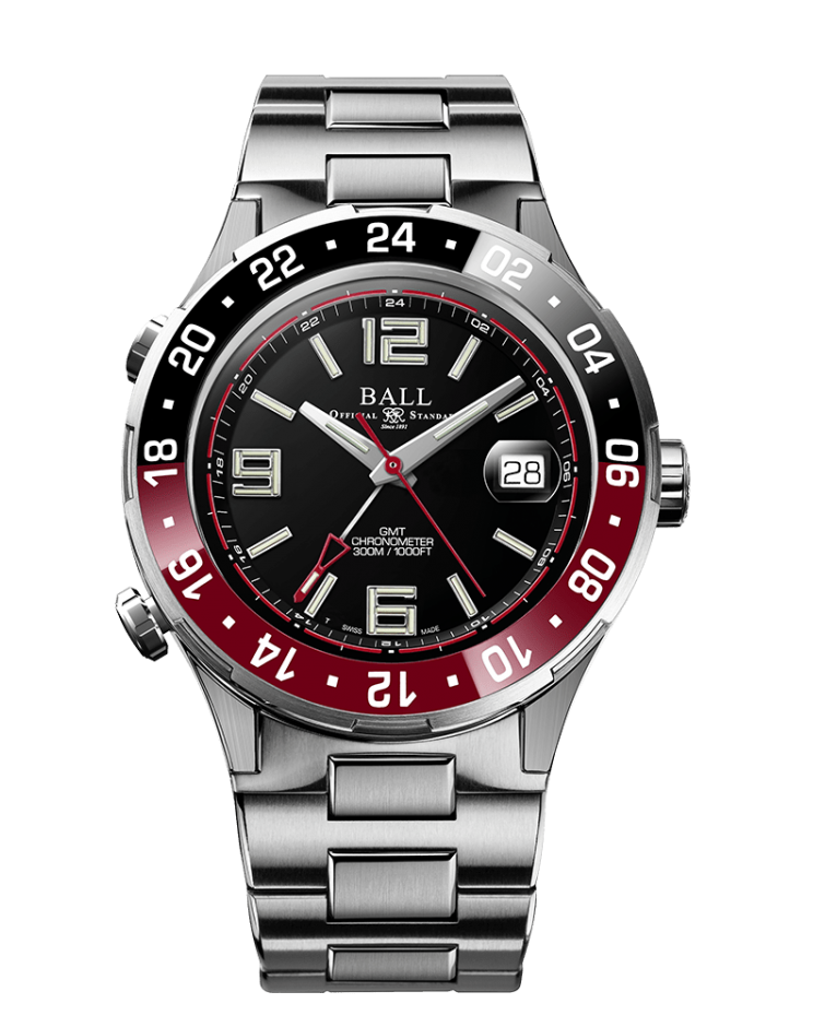 BALL Roadmaster Pilot GMT (40mm) DG3038A-S1C-BK