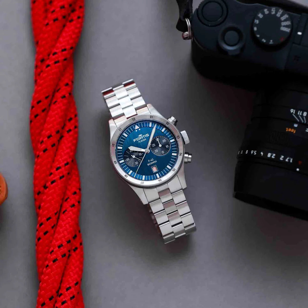 Fortis Flieger F-43 Bicompax Liberty Blue F4240012