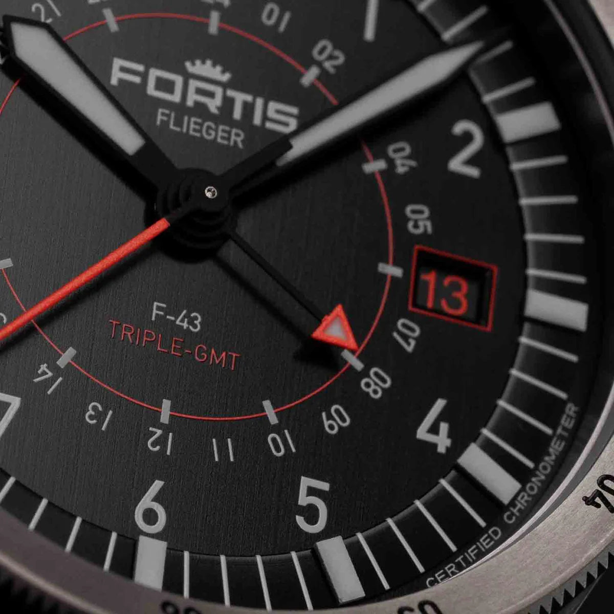 Fortis Flieger F-43 Triple GMT Original F4260000