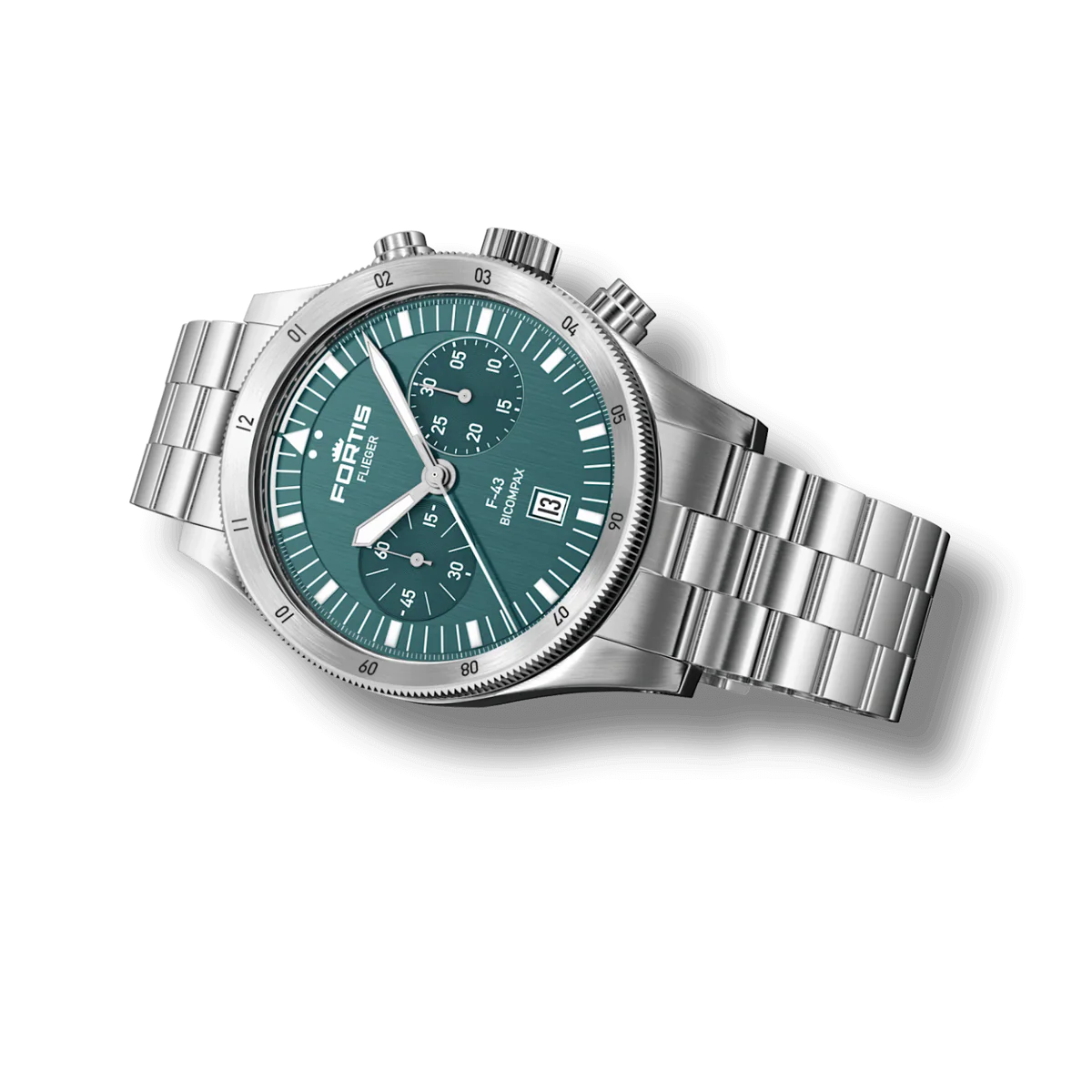 Fortis Flieger F-43 Bicompax Petrol F4240008