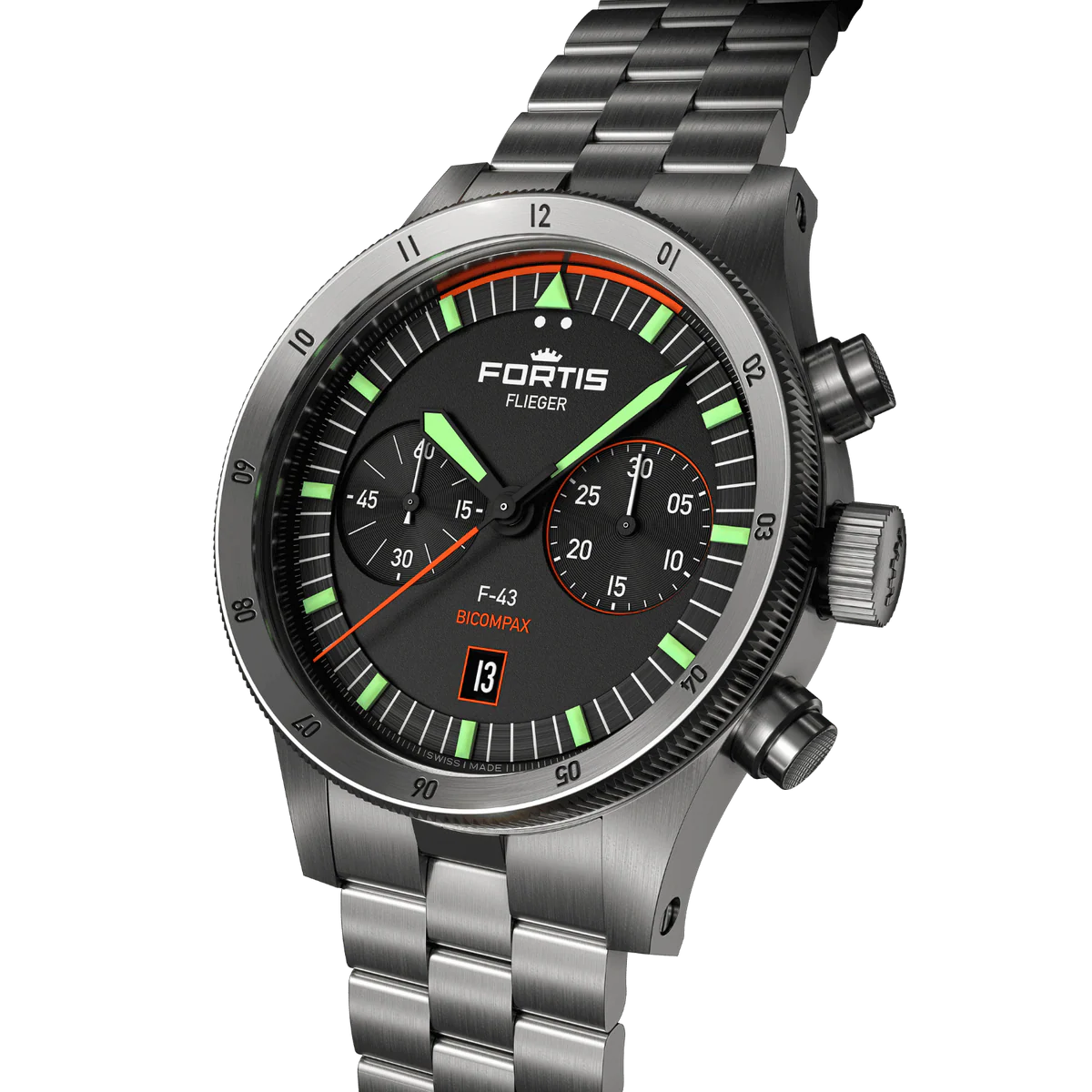 Fortis Flieger F-43 Bicompax Original F4240004