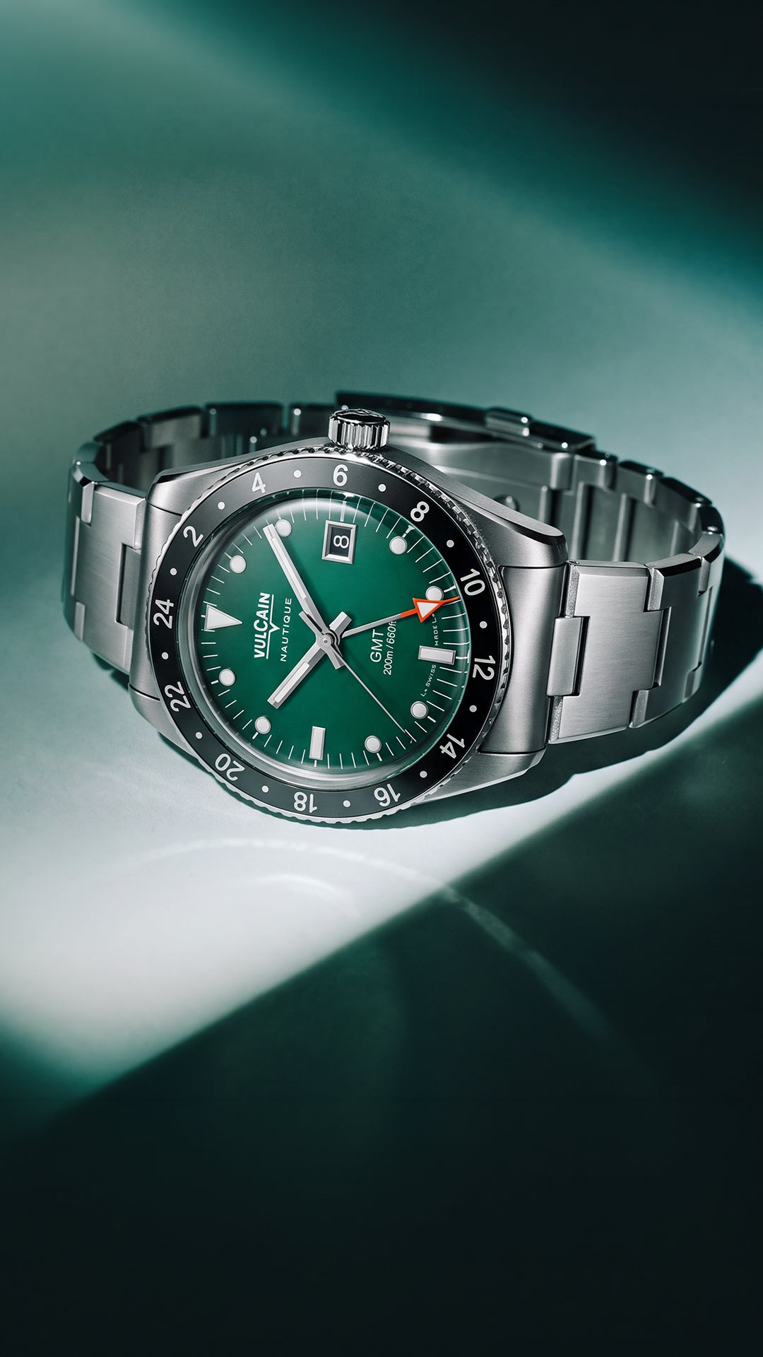 Vulcain Skindiver Nautical GMT Green (38mm) 680174BN7