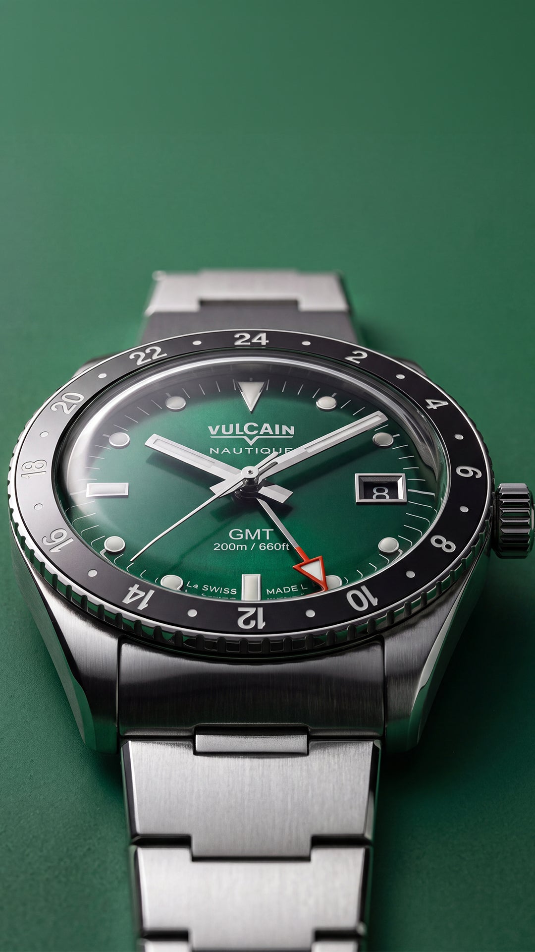 Vulcain Skindiver Nautical GMT Green (38mm) 680174BN7