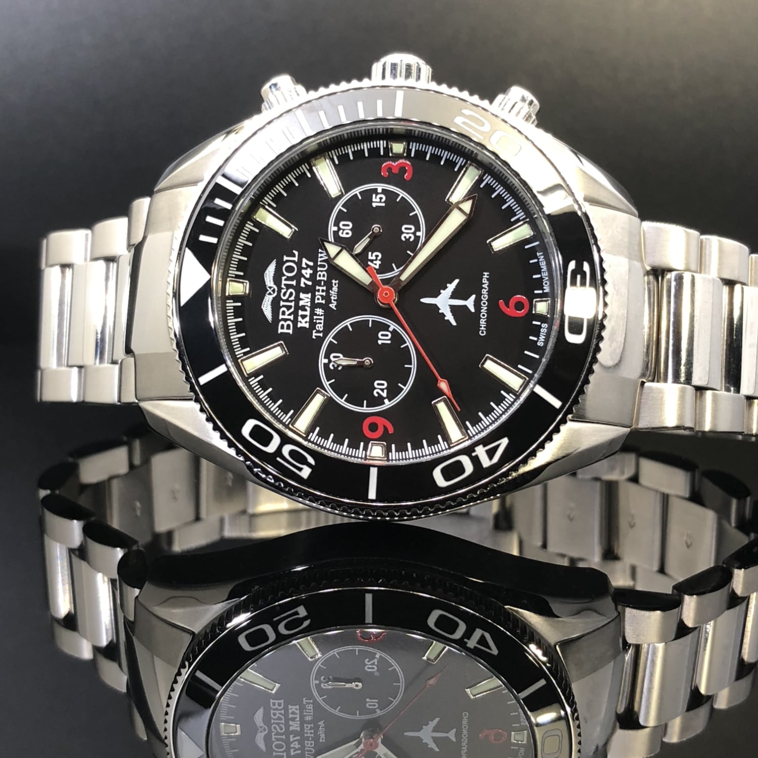 Bristol 747 Tribute - Black (44mm) BW47A