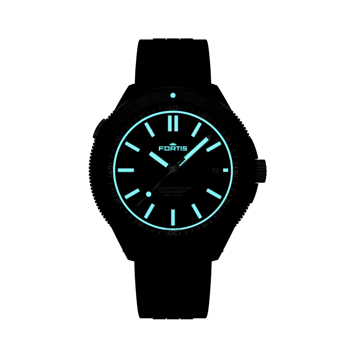 Fortis Marinemaster M-44 DLC Gravity Black F8120030