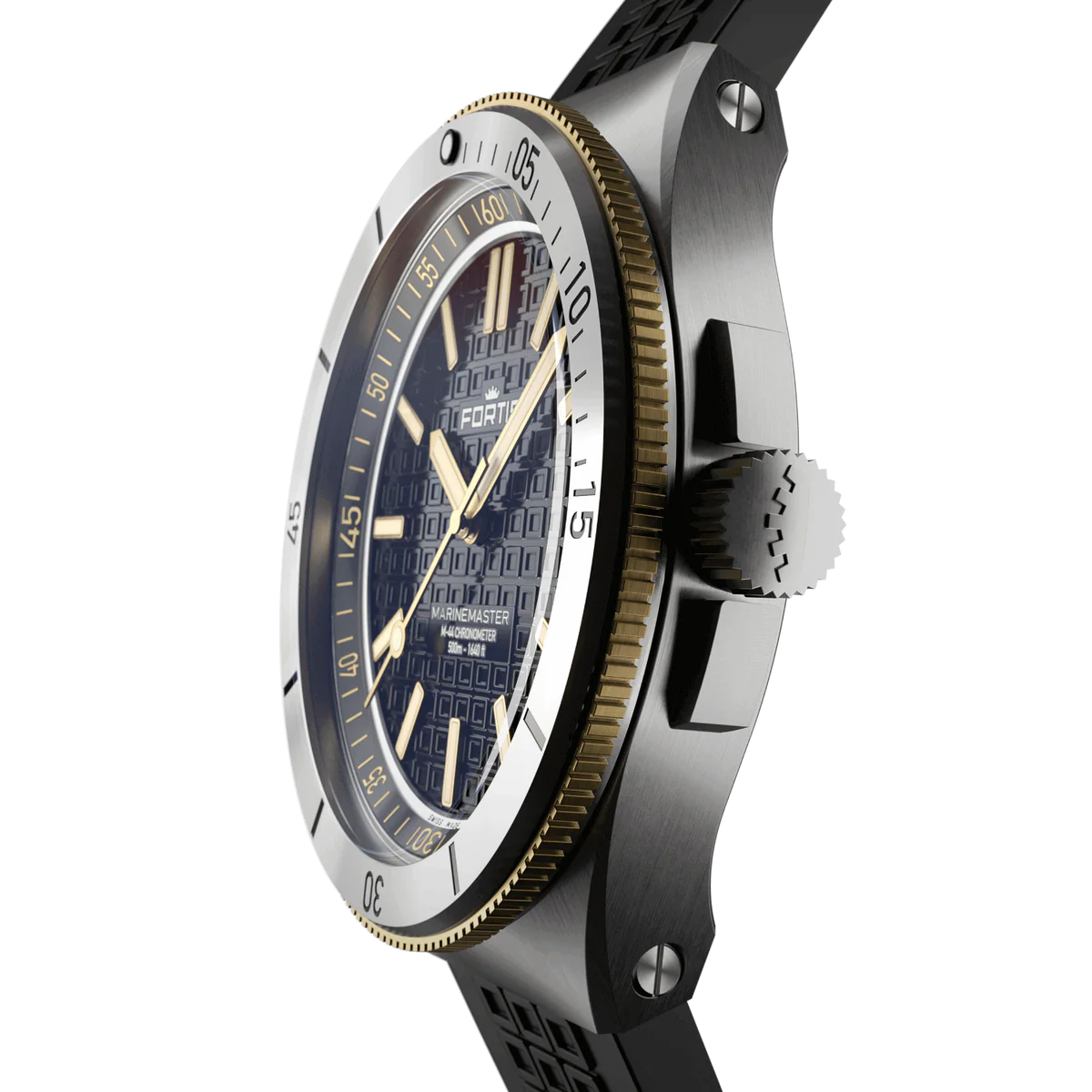 Fortis Marinemaster M-44 Black Resin Gold F8120015
